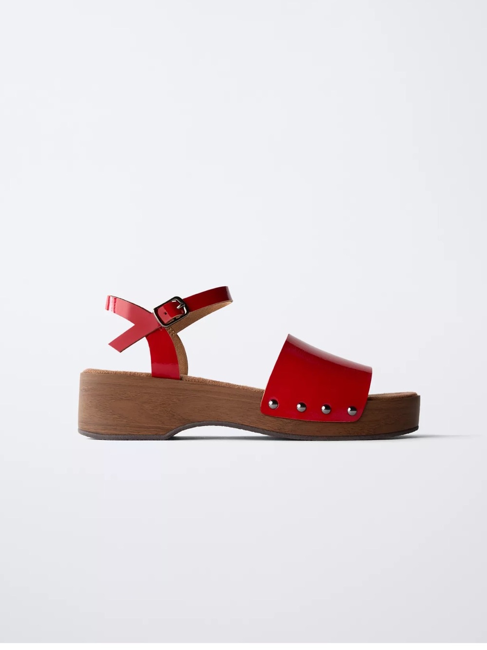 Zara Patent Finish Clogs